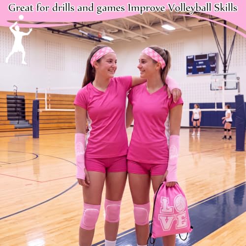 Yinder 4 Pcs Volleyball Accessories - color: Pink, size: Small