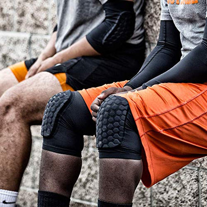 McDavid Moisture Wicking HEX Technology Knee Sleeves for Women/Men, Elbows & Shins Protection, Hex Pads - color: White, size: Large