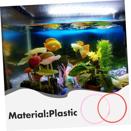 BESPORTBLE Floating Plant Rings Fish Feeding Circles Floating Duckweed Separator Aquarium Decor Green Plant Decor Reusable