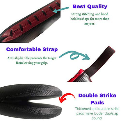 QuikStryke Focus Clapper Target Taekwondo Kick Pad - Loud Cup Pads for Martial Arts Strike Training