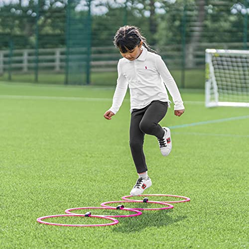 FORZA Agility Rings [12 Pack] | Speed & Agility Training Equipment for Athletes - Available in 10 Colors - color: Claret Red