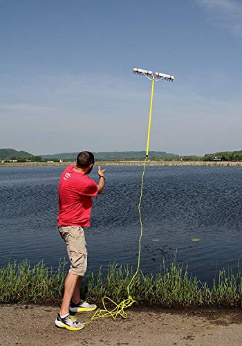 Jenlis Razer Rake Heavy Duty Collapsible Aluminum Lake Rake for Removal of Weeds, Leaves, & Floating Scum, Shoreline & Beach Landscaping Tool