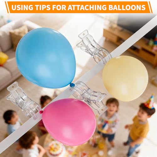 10 Pack Balloon Arch Clips, Large Clear Spring Clamps for Backdrop, 3.5'' Plastic Clips Supplies for Birthday Decoration Accessories Beach Towels Crafts Swimming Pool Photography Studios