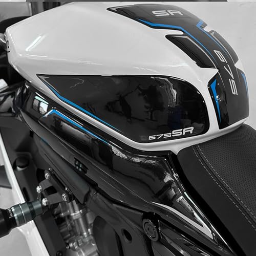 MFGZD for 675SR-R Motorcycle Tank Pad Gas Tank Protector Compatible with CFMOTO 675SRR 675SR-R 3D Anti Slip Tank Pad Stickers Gas Oil Fuel Tank Pad Protectors