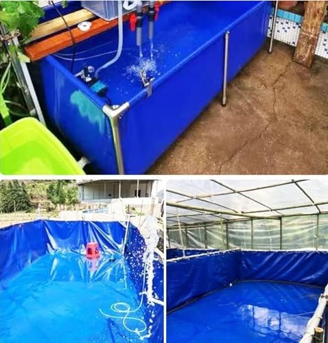 Durable Waterproof PVC Aquarium Bag with Drain Valve - Tear-Resistant Folding Fish Pond for Emergency Water Supply & Pond Culture Solutions - size: 1*1.5*0.5m