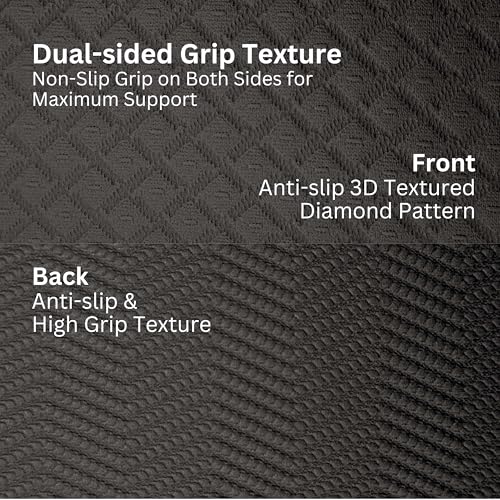 Extra Wide & Large Foldable Yoga Mat, 72" x 48", 6mm/8mm Thick - color: Black, size: 48" x 72" x 1/4"
