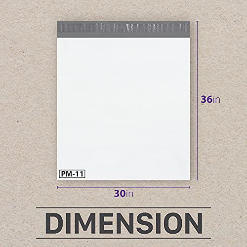 Fosmon 30x36 (5 Pack) Large Poly Mailers, Self-Seal Tear-Proof Waterproof Strong Adhesive Shipping Envelopes Bags for Clothing, Business Suppliers