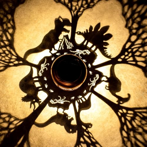 Dinosaur Solar Lanterns Outdoor Waterproof,Hanging Solar Lights Dinosaur Gifts for Women Men Metal LED Decorative Light for Yard,Patio,Lawn,Tabletop,Pathway,Landscape,Garden Decor - style: Dinosaur