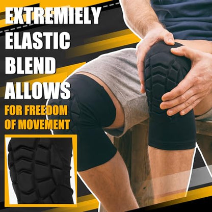Lewtemi Wrestling Headgear Knee Pads Set Including Adjustable Thick Wrestling Ear Guard and Protective Anti-Slip Knee Pads for Sparring Brazilian Jiu Jitsu Training - size: M Size