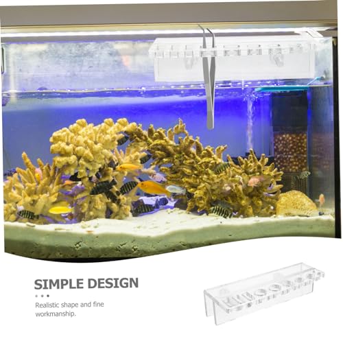 COLLBATH Fish Tank Cleaning Tool Holder Aquarium Plant Trimmer Wall-Mounted Rack Organizer