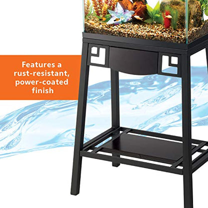 Aqueon Metal 20 Gallon Long/29 Gallon High Fish Tank Aquarium Stand, 30" L x 12" W x 28.25" H - size: 30" x 12" top shelf
