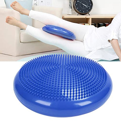 Balance Disc Cushion Mat Yoga Massage Ball Pad Fitness Exercise Training Ball for Yoga Balance Exercise Children's Concentration and Balance (Blue)