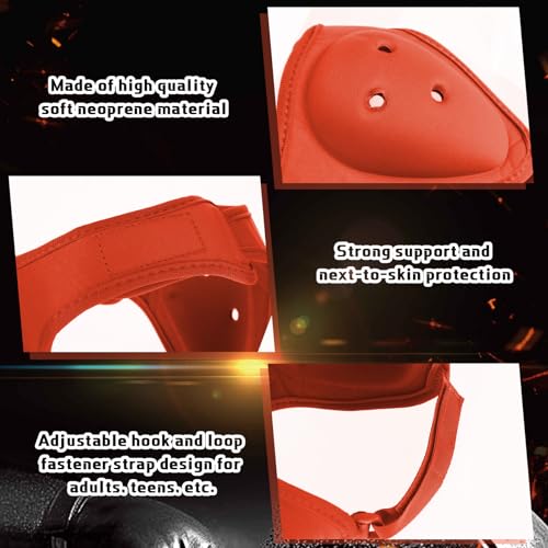Jerify 2 Pcs Wrestling Headgear for Kid Youth, Orange - color: orange
