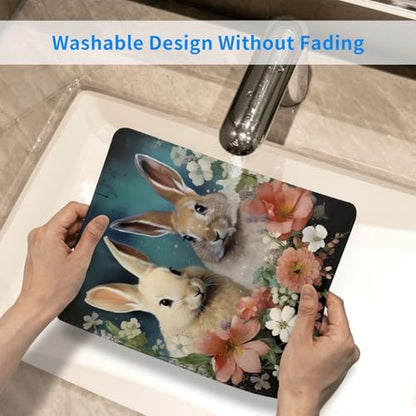 Mouse Pad Washable Mousepad with Non-Slip Rubber Base Easter Bunny Mouses Mat for Laptop Desk Pad Gaming Mousepad for Office Computer Home 10x12Inch - color: Easter Bunny