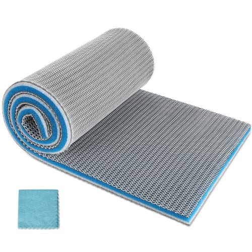 Aquarium Filter Media, Upgraded 8-Layer Filter Sponge Pad for Fish Tank and Pond, Super Filtering Effect, Cut to Fit, Reusable and Washable Aquarium Filter Floss (11.8” x 47.2” x 0.8") - size: 11.8" x 47.2" x 0.8"