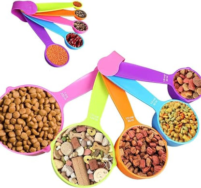 Measuring Cups and Spoons Set - A Must Kitchen Essential (10 Pieces Set) Multicolor Measuring Cup (250 ml, 125 ml, 80 ml, 60 ml, 30 ml, 15 ml, 7.5 ml, 5 ml, 2.5 ml, 1.25 ml)