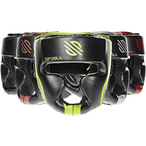Sanabul Essential Boxing Headgear for Men & Women, Muay Thai MMA Headgear with Protective Padding, Full Face Coverage for Sparring Training
