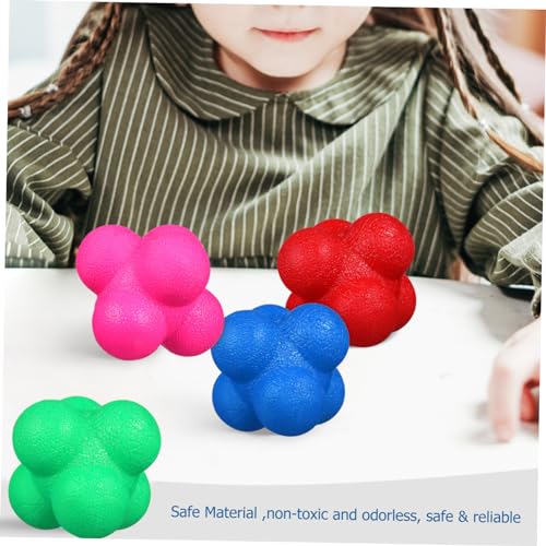 POPETPOP Hexagonal Agility Balls 6 Pcs TPR for Goalkeeper Training