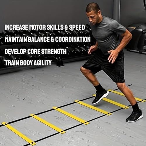 Speed Ladder Portable 12 Rung Speed Agility Equipment