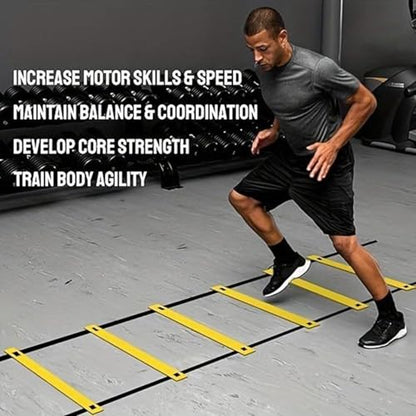 Speed Ladder Portable 12 Rung Speed Agility Equipment