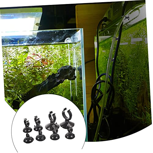 LIOOBO 40pcs Fish Tank Cup Buckle Aquarium Heater Sucker Clips Aquarium Heater Fixing Clip Airline Holder Airline Tubing Clamp Clear Fish Tank Supplies Hose Multifunction Abs
