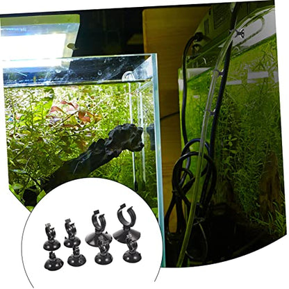 LIOOBO 40pcs Fish Tank Cup Buckle Aquarium Heater Sucker Clips Aquarium Heater Fixing Clip Airline Holder Airline Tubing Clamp Clear Fish Tank Supplies Hose Multifunction Abs