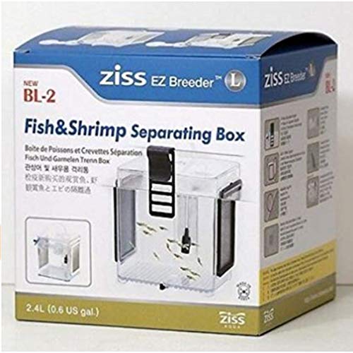 ZISS BL-2 EZ Breeder Fish & Shrimp Separating Box Aquarium Breeding Hatchery Box 2.4L Large Size