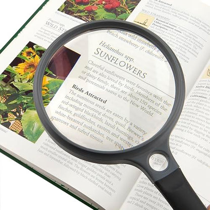 Carson® SureGrip 2x Acrylic Soft-Grip Magnifier with 11.5x Spot Lens (SG-12)