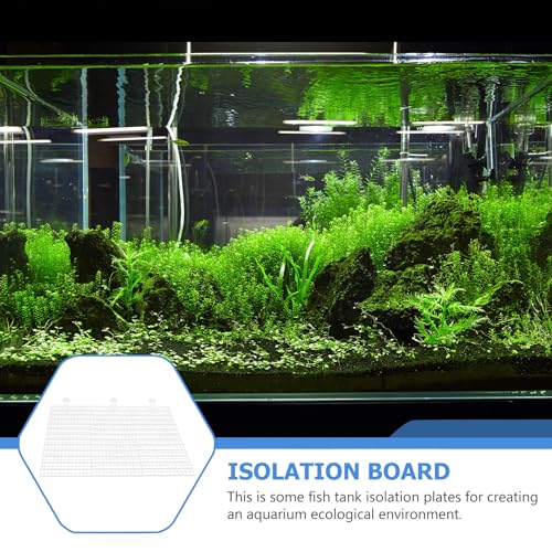 ARTIBETTER Aquarium Divider Panels Set with 10 Suction Cups, 30x15cm Fish Tank Isolation Board for Breeding Separation and Juvenile Fish Tank Partition