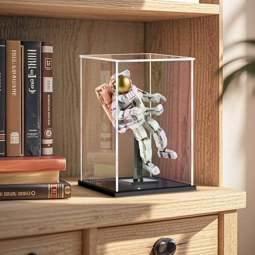 Acrylic Display Case for Collectibles, Clear Display Box 10x6x6in - size: 10 x 6 x 6 inches