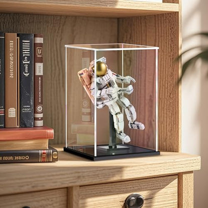 Acrylic Display Case for Collectibles, Clear Display Box 10x6x6in - size: 10 x 6 x 6 inches