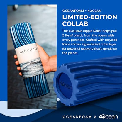 Oceanfoam x 4ocean Roller – Limited Edition Muscle Roller for Back Pain