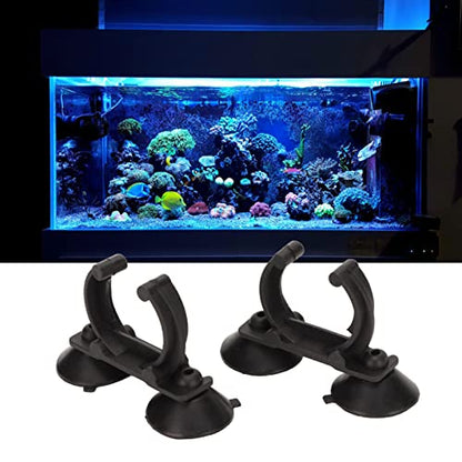Aquarium Heater Suction Cup Clips, 2 Pieces 3.2cm Plastic Silicone, Strong Suction for Accurate Fixing in Fish Tanks