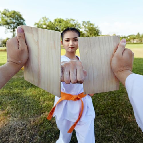 10PCS Karate Breaking Boards,Wood Martial Arts Boards Professional Taekwondo Board for Taekwondo Karate Practice - 0. 3cm - size: 29.50X20.40X0.30CM