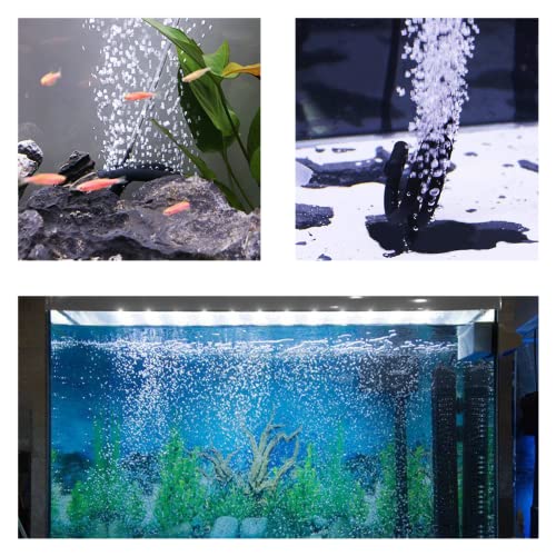 Aquarium Flexible Rubber Wall Air Curtain Bubble Tube for Fish Tank Soft Rubber Tube Hose Oxygen Diffuser Tube 120cm/47.2“ Length - size: 120cm, 1pc