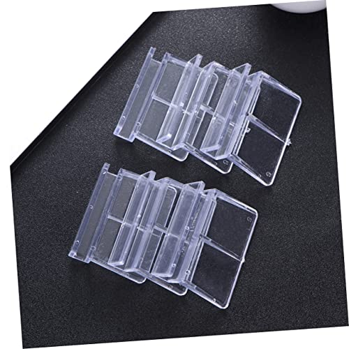 Happyyami Fish Tank Lid Aquarium Cover Bracket 10pcs Plastic Aquarium Support Frame 5-6mm Glass