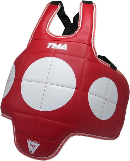 TMA Martial Arts Chest Protector Tae Kwon Do MMA Kickboxing (Reversible) - size: Small-Medium
