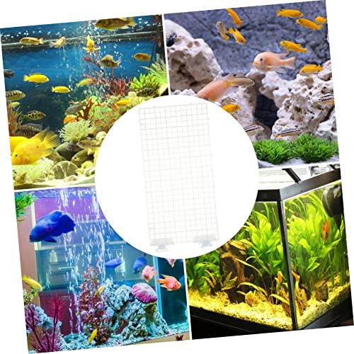 Betta Aquarium Supplies Spliced Lattice Plate Divider for Fish Tank Accessories Random Color - color: White