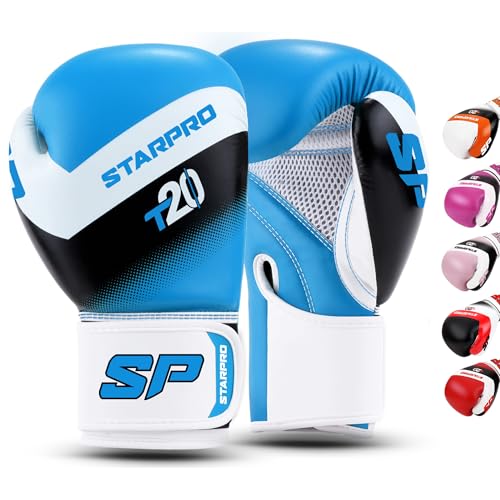 Starpro Kids Boxing Gloves – Training Gloves for Boys & Girls, 4oz & 6oz - color: Solar Blue, size: 4oz