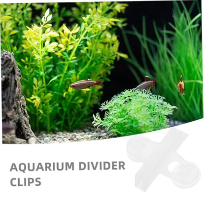20pcs Aquarium Cup Clips for Fish Tank Dividers Clips for Aquatic Plants and Decorations Easy to Install and Secure Holders for Setup