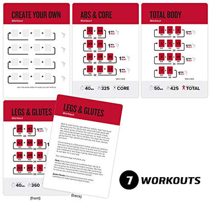 Medicine Ball Exercise Cards for Home Workouts, Workout Cards Deck for Women & Men, Beginner Fitness Guide to Training Exercises at Home or Gym - style: Medicine Ball