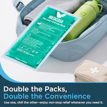 Medcosa Large Flexible Sport Ice Pack (10.6" x 5.4") | Any Ache, Any Pain, We’ve Got You Covered | Extra Large Cold Reusable Pack | Ideal for Sport Injuries, R.I.C.E Treatment & Back Ailments