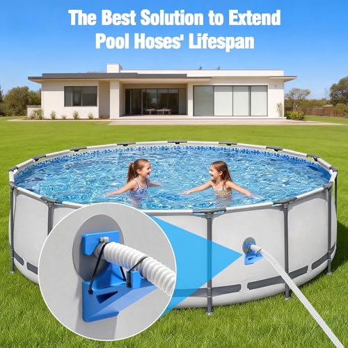 2 Pcs Pool Hose Holders, Universal Fit for Most Above Ground Pools, Anti-Sagging Pipe Support Bracket Pool Accessories