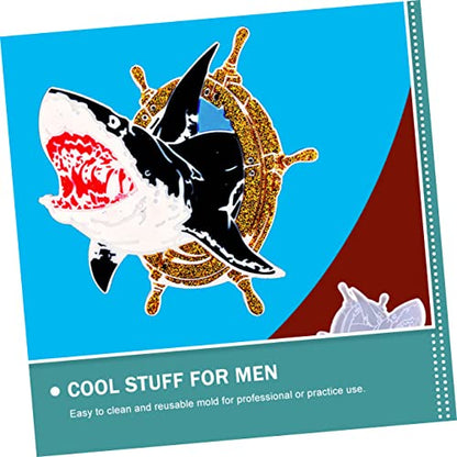 Shark Shape DIY Silicone Coaster for Epoxy Resin Mat Creative Table Decor for Home and Coffee Lovers