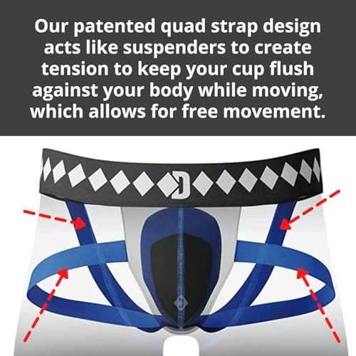 Diamond MMA Compression Shorts with Built-in Jock Strap Supporter with Athletic Cup Pocket for Sports - style: Adult