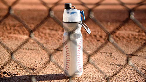 O2COOL Mist N Sip 20 oz Misting Sports Water Bottle 2-Pack Baseball - color: Baseball, style: Baseball