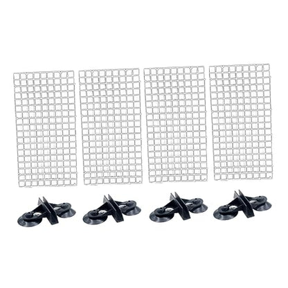 Aquarium Isolation Panel Lattice Plate Set 4pcs 30x15cm Suction Cups for Fish Tank Divider Spliced Aquarium Supplies Random Color
