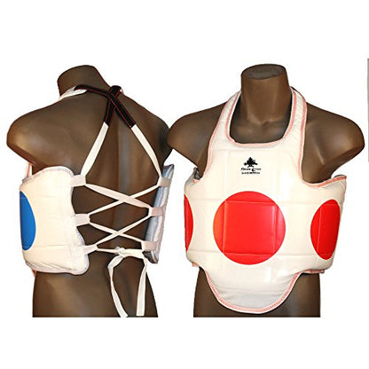 Pine Tree Sang Moo Sa Martial Arts, Taekwondo, Reversible Chest Guard Dot - size: 3 - Adult Medium