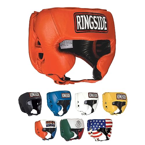 Ringside Competition-Like Boxing Headgear with Cheeks - color: Red, size: Large