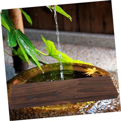Cabilock Natural Wood Board Aquarium Decor Charred Wood Prop for Fish Tank Decoration Safe for Versatile Miniature Landscape Accent Aquatic Environment